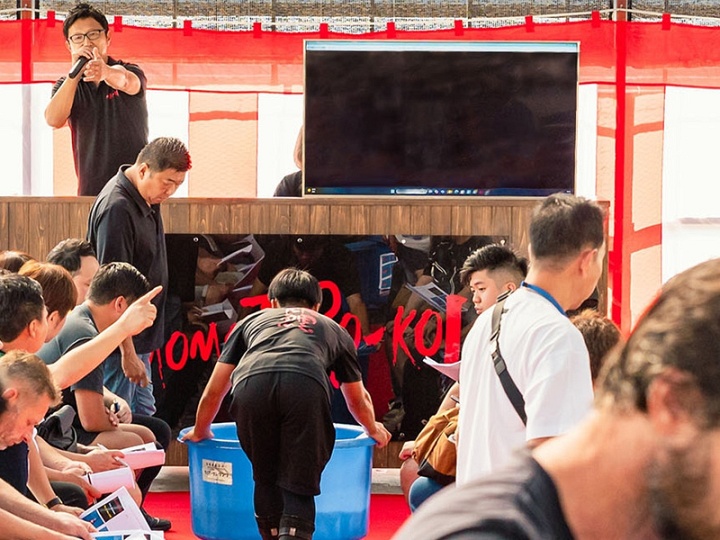 Eindelijk nog eens een live auction