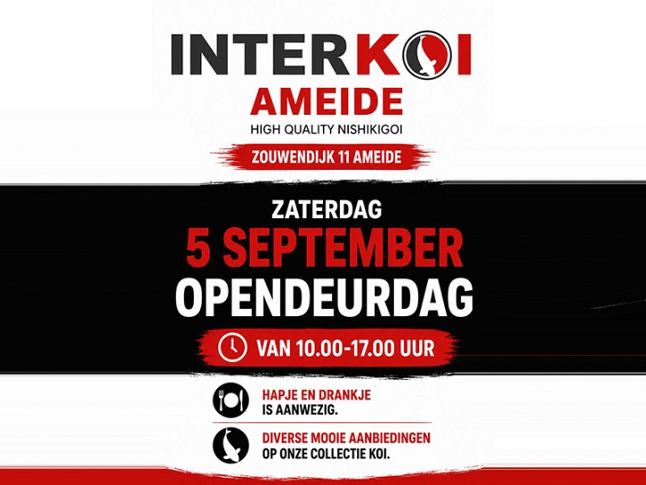 Opendeurdag zaterdag 5 september
