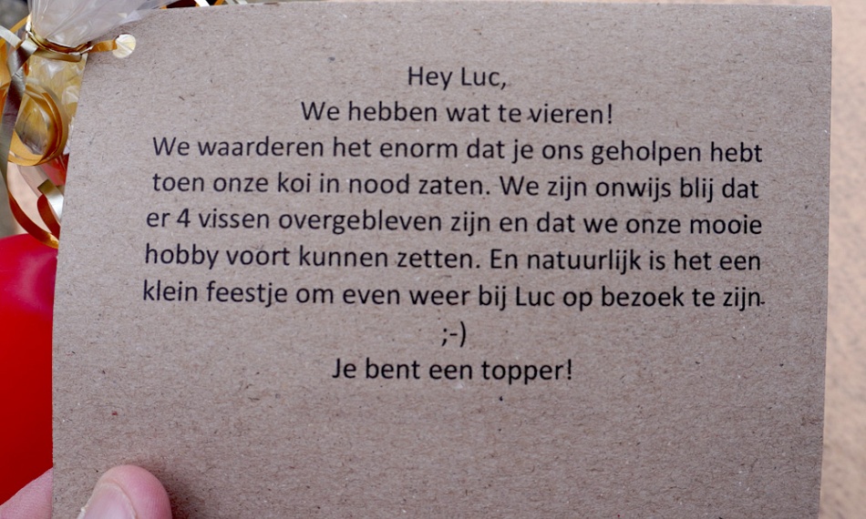 Een kleine attentie is goud waard