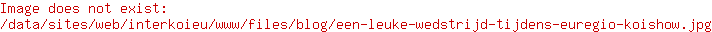 Een leuke wedstrijd tijdens Euregio Koishow