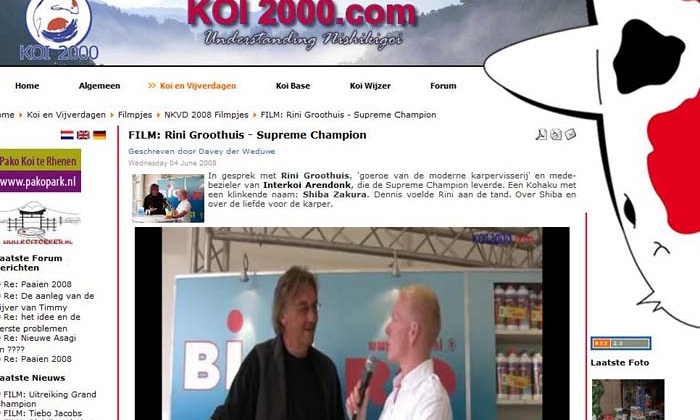 Interview Rini op de koi en vijverdagen