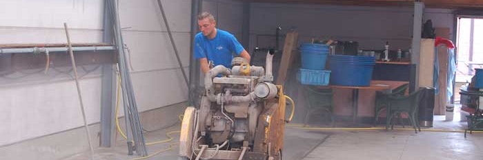 Beton ingesneden