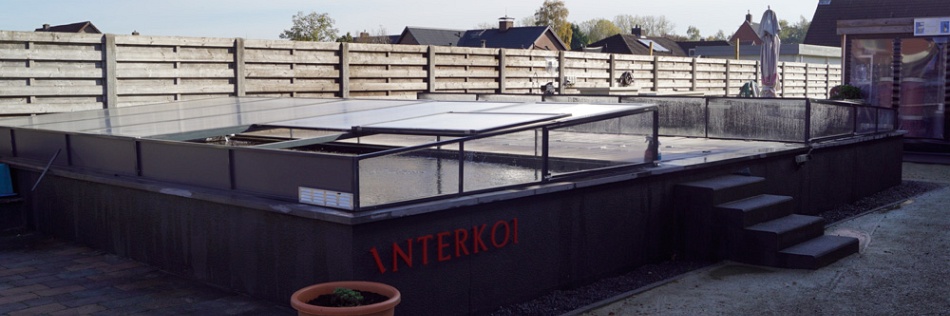 De overkapping is geplaatst