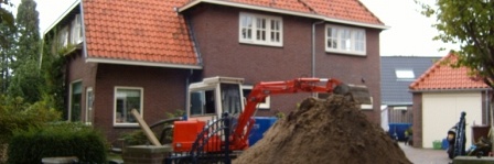 De vijverbouw is begonnen