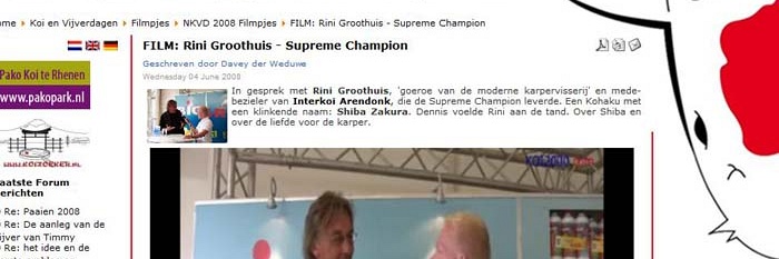 Interview Rini op de koi en vijverdagen