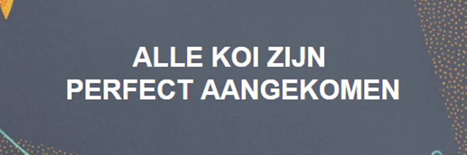 Laatste levering dit jaar
