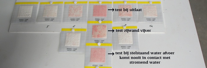 Na testen krijg je resultaten