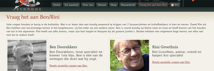 nieuw op de website