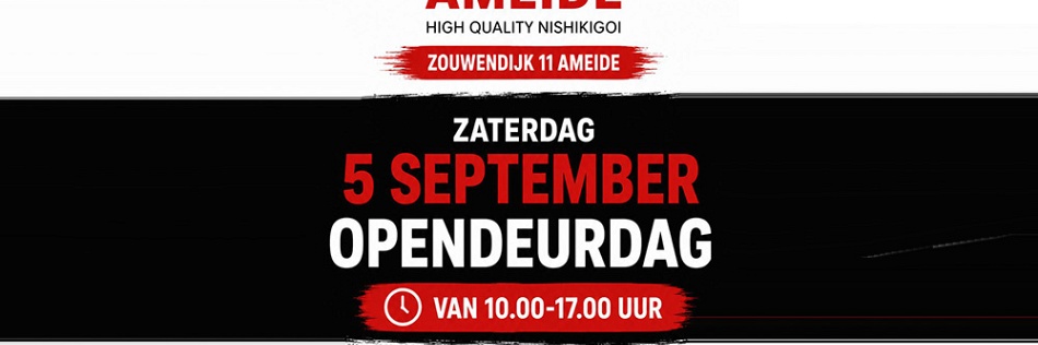 Opendeurdag zaterdag 5 september
