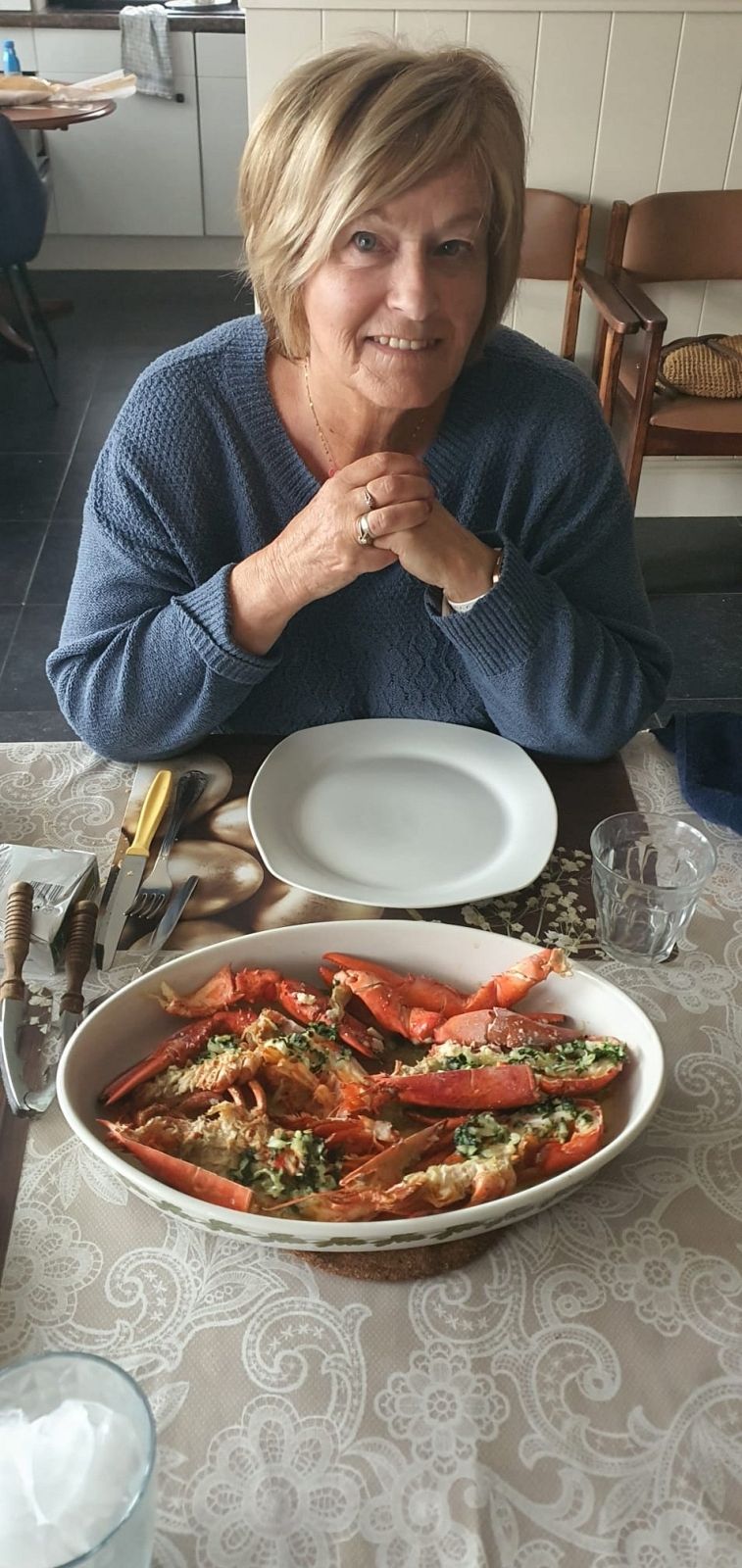 kreeft op het menu
